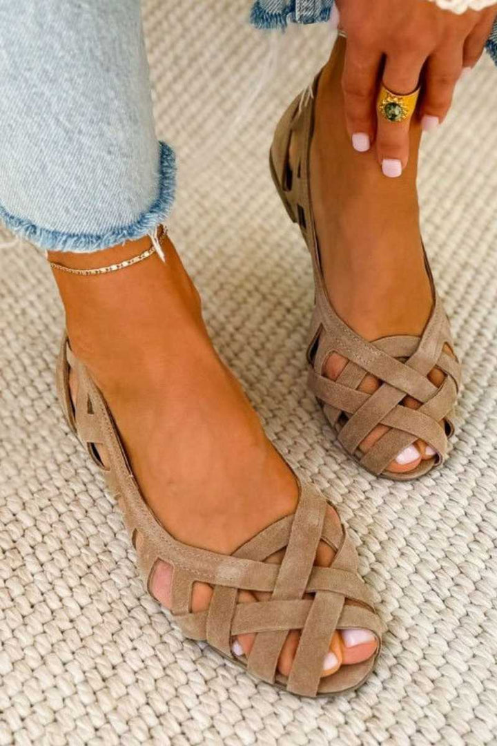 WOVEN SUMMER SANDALS FOR WOMEN