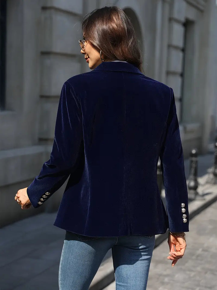 TAILORED BLAZER WITH GOLD BUTTONS FOR WOMEN