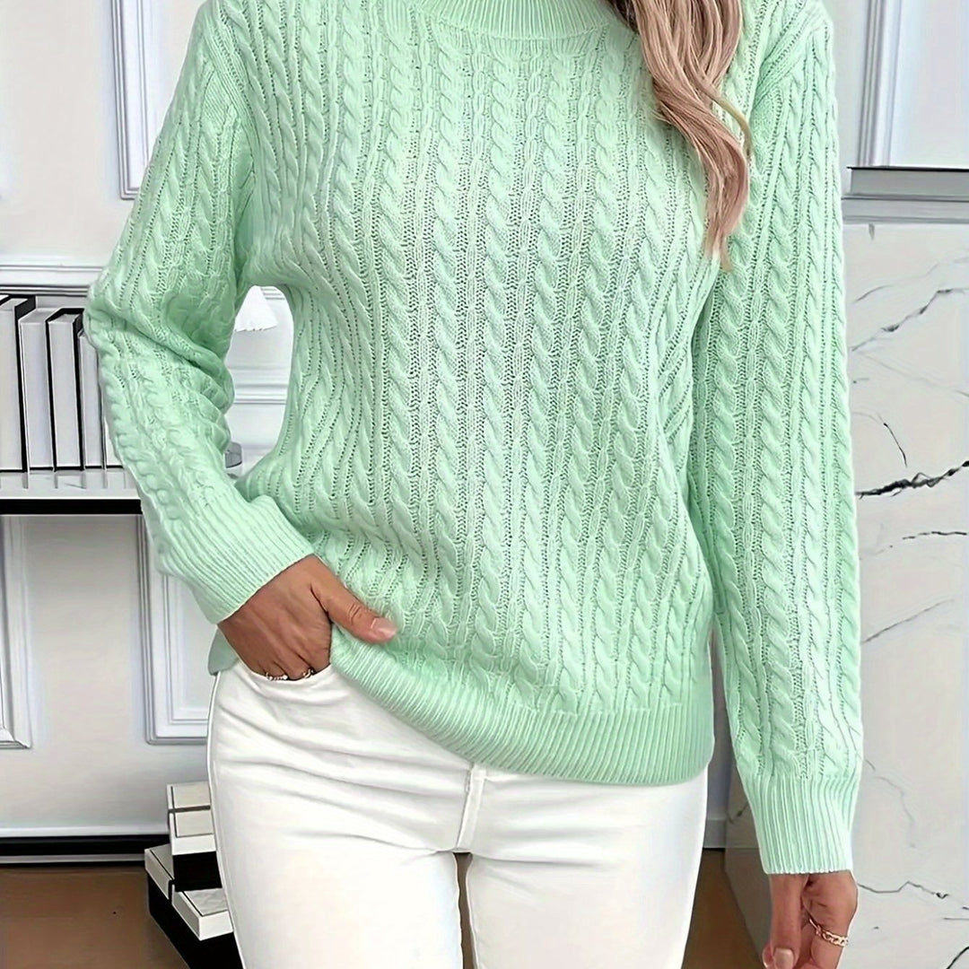 COZY ROUND NECK SWEATER FOR WOMEN