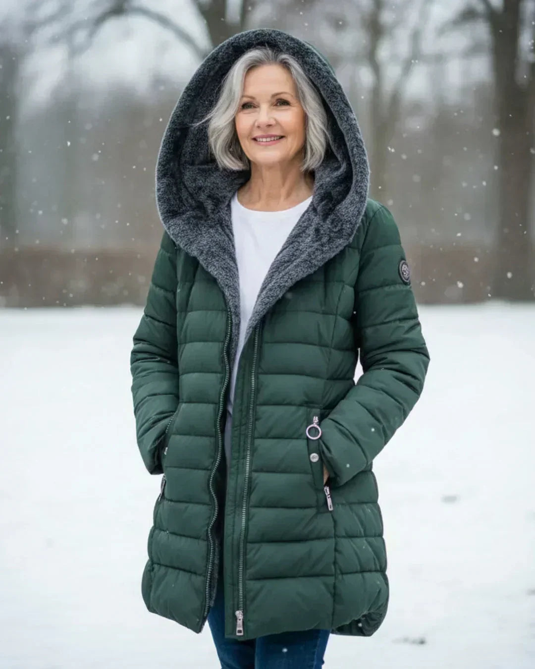 LONG PADDED COAT FOR WOMEN
