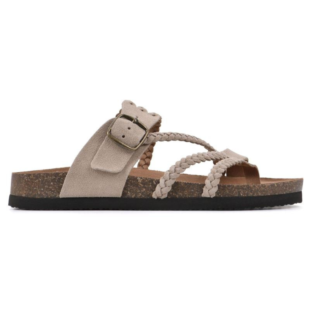 WOVEN CORK SANDALS FOR WOMEN