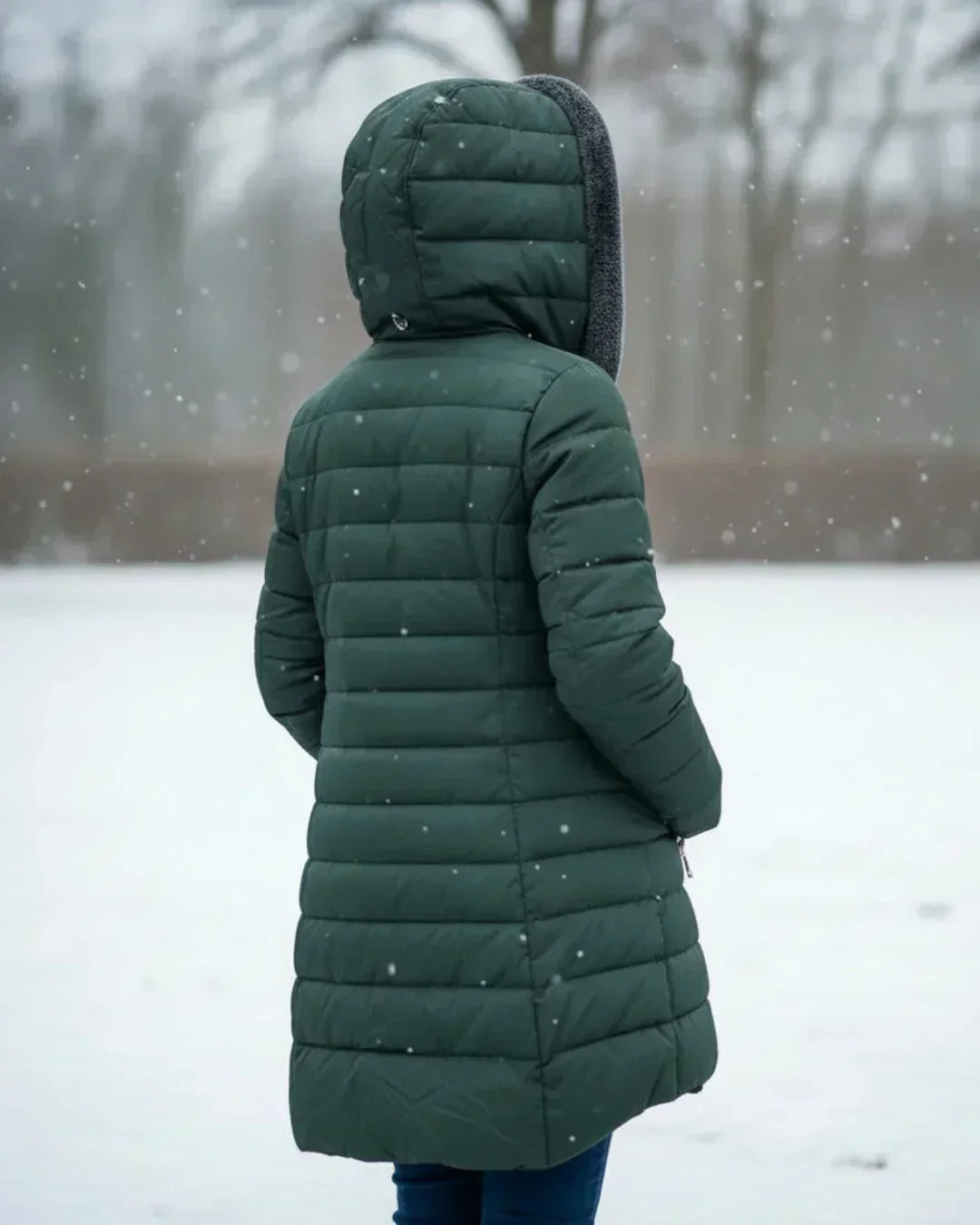 LONG PADDED COAT FOR WOMEN