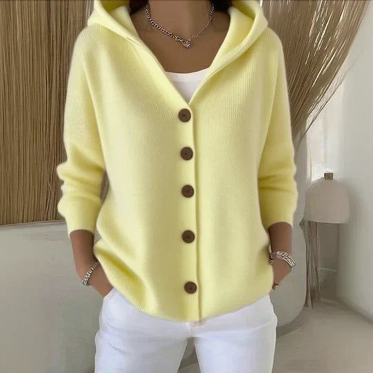 WOMEN’S LONG SLEEVE HOODED CARDIGAN