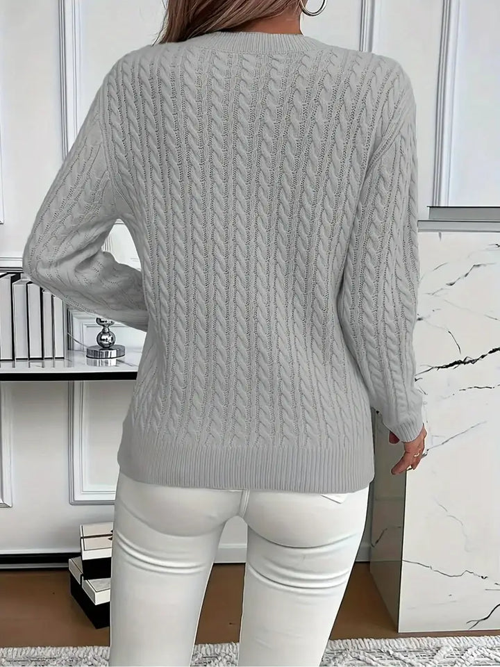 COZY ROUND NECK SWEATER FOR WOMEN