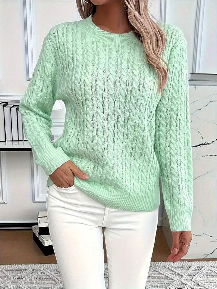 COZY ROUND NECK SWEATER FOR WOMEN