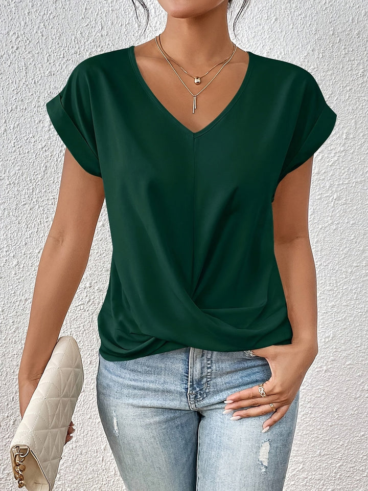 ELEGANT V-NECK T-SHIRT FOR WOMEN