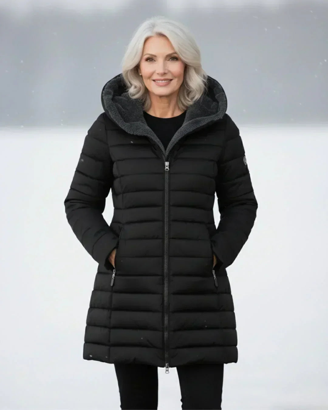 LONG PADDED COAT FOR WOMEN