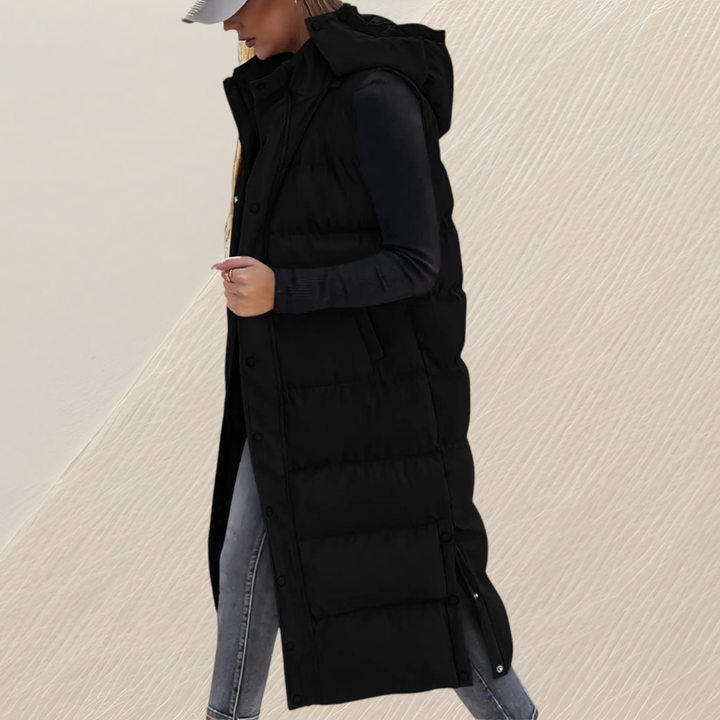 LONGER DOWN VEST FOR WOMEN