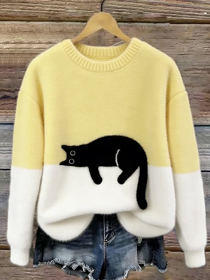 LOOSE PATTERNED PULL OVER FOR WOMEN