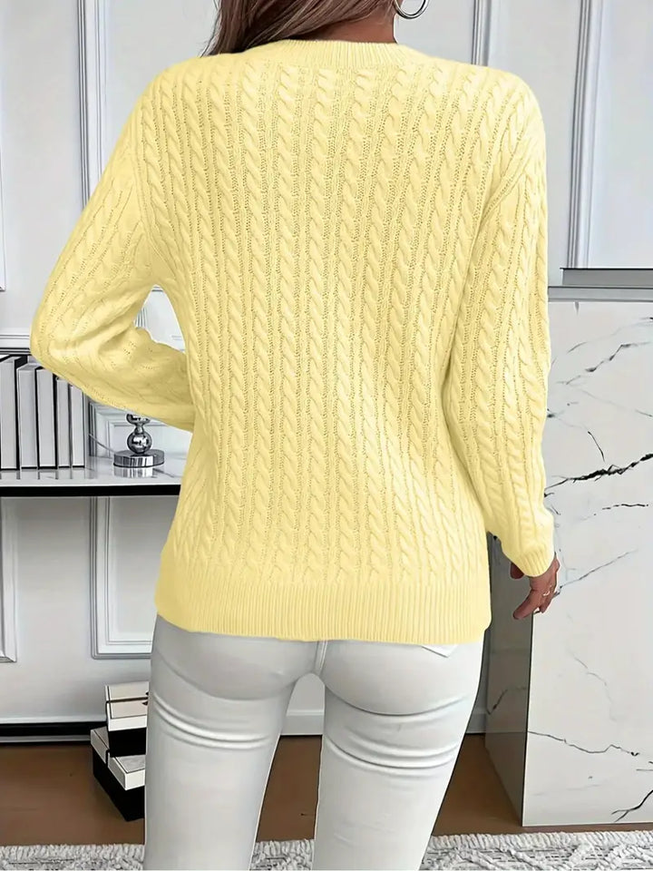 COZY ROUND NECK SWEATER FOR WOMEN
