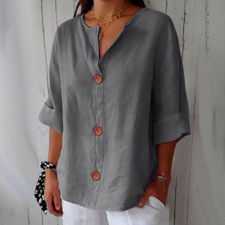 SHIRT WITH V-NECK FOR WOMEN