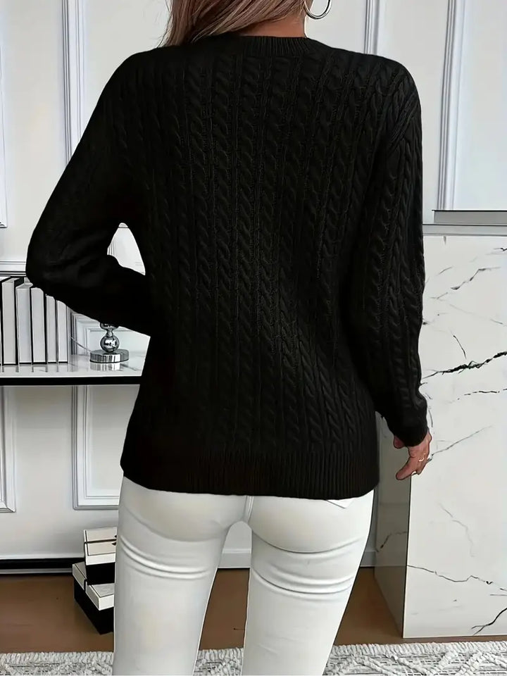 COZY ROUND NECK SWEATER FOR WOMEN