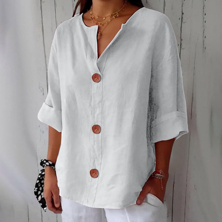 SHIRT WITH V-NECK FOR WOMEN