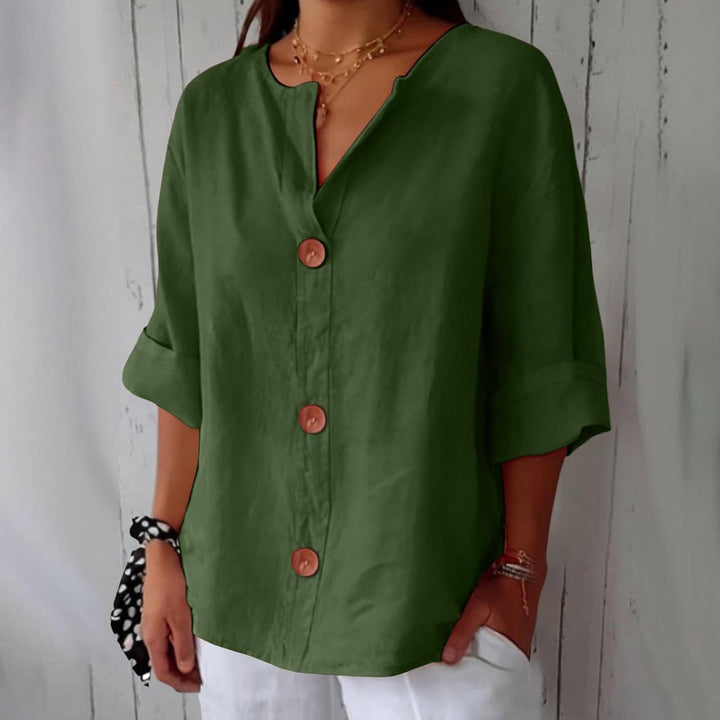 SHIRT WITH V-NECK FOR WOMEN
