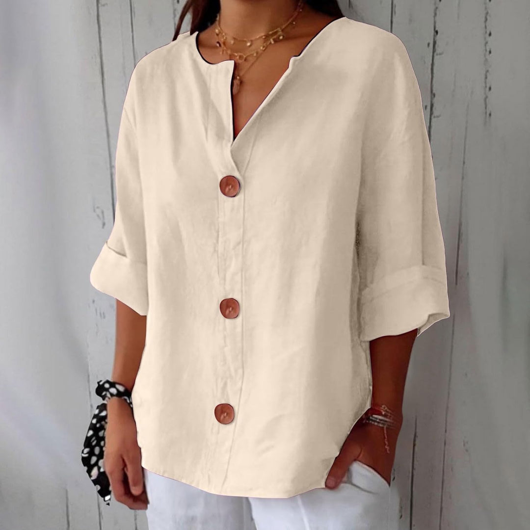 SHIRT WITH V-NECK FOR WOMEN