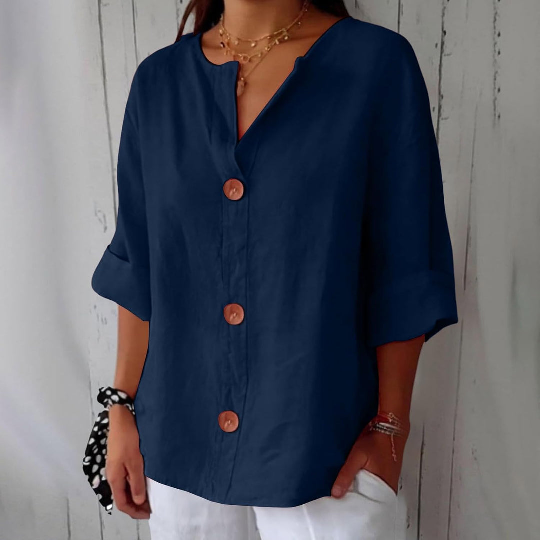 SHIRT WITH V-NECK FOR WOMEN