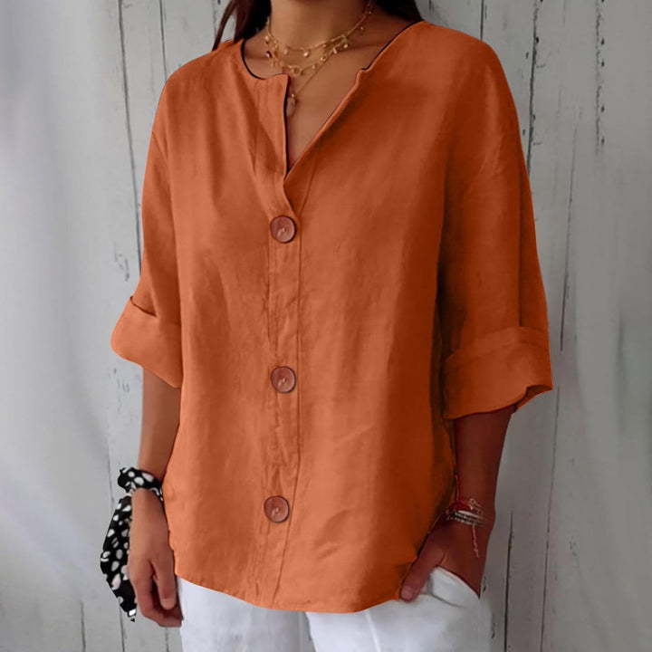 SHIRT WITH V-NECK FOR WOMEN