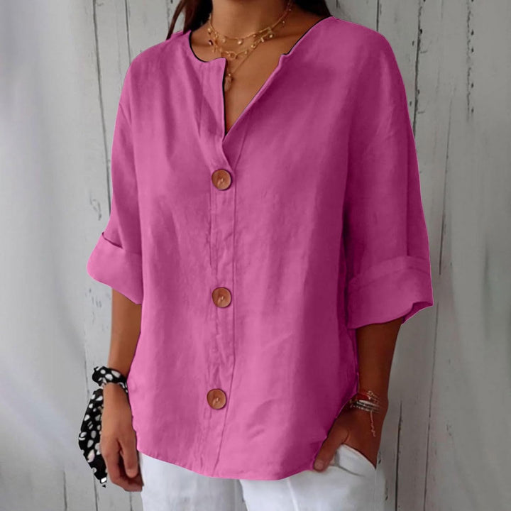 SHIRT WITH V-NECK FOR WOMEN