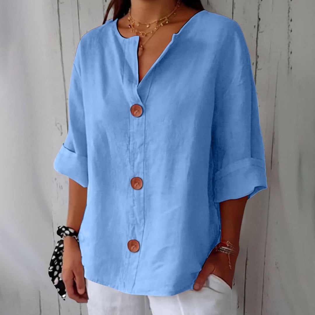 SHIRT WITH V-NECK FOR WOMEN
