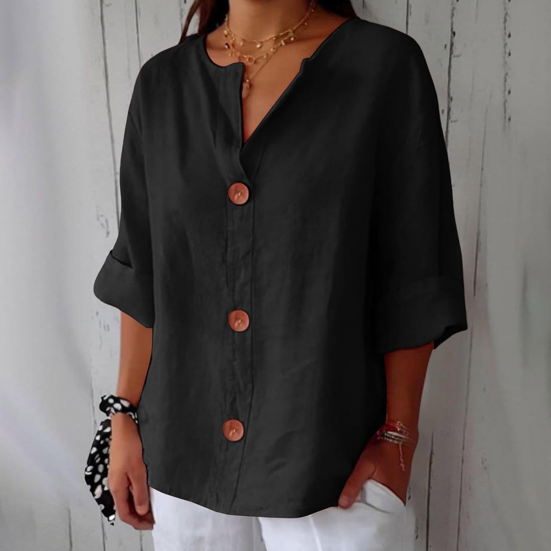 SHIRT WITH V-NECK FOR WOMEN