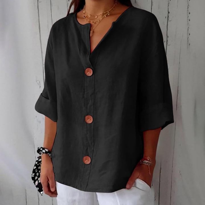 SHIRT WITH V-NECK FOR WOMEN