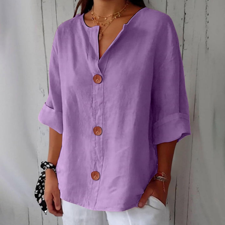 SHIRT WITH V-NECK FOR WOMEN