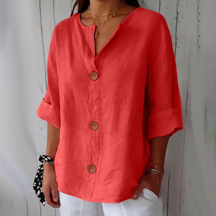 SHIRT WITH V-NECK FOR WOMEN