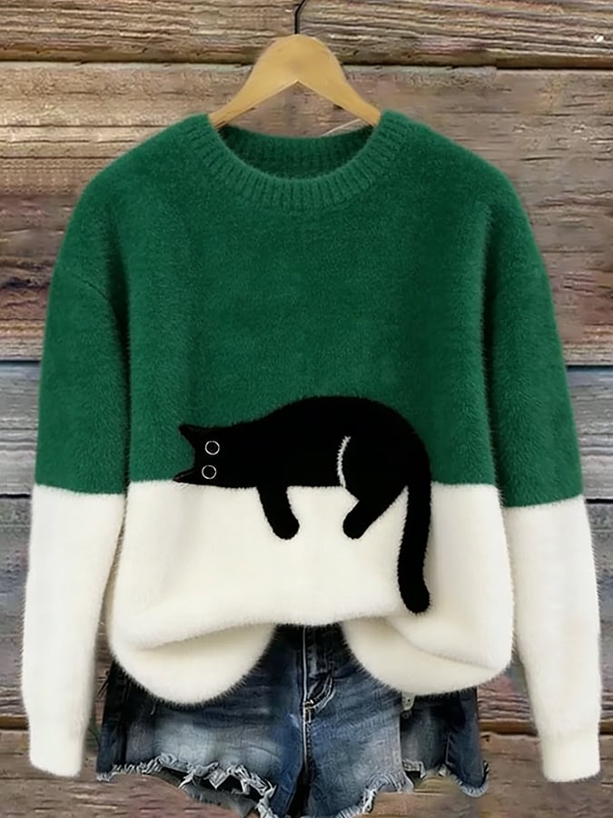 LOOSE PATTERNED PULL OVER FOR WOMEN