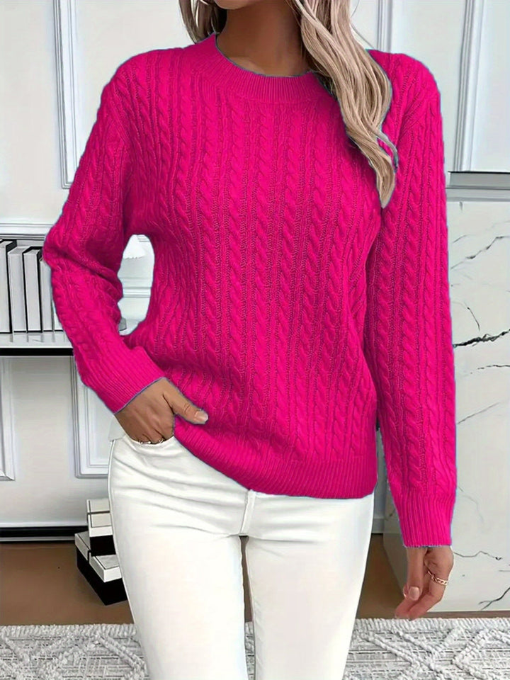 COZY ROUND NECK SWEATER FOR WOMEN