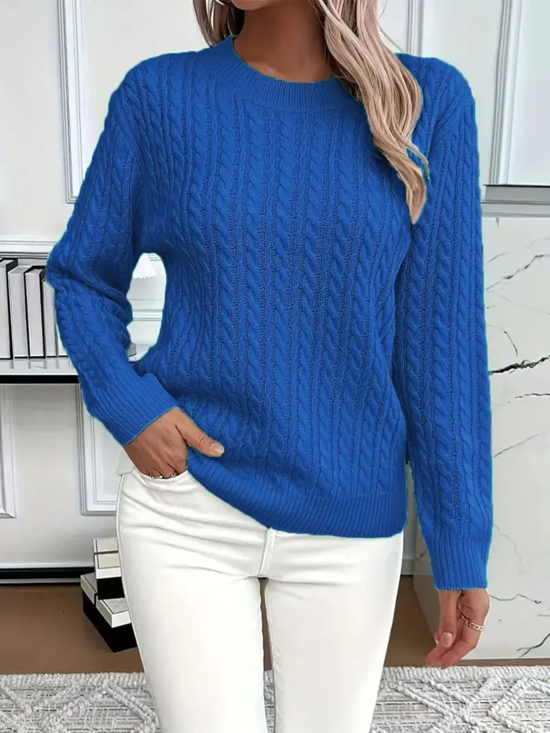 COZY ROUND NECK SWEATER FOR WOMEN