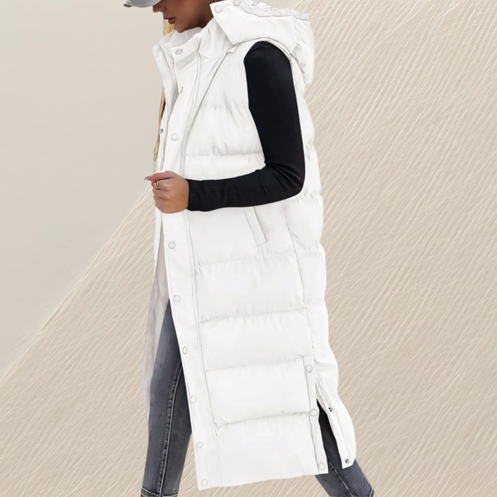 LONGER DOWN VEST FOR WOMEN