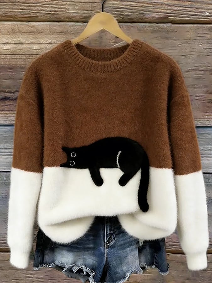 LOOSE PATTERNED PULL OVER FOR WOMEN