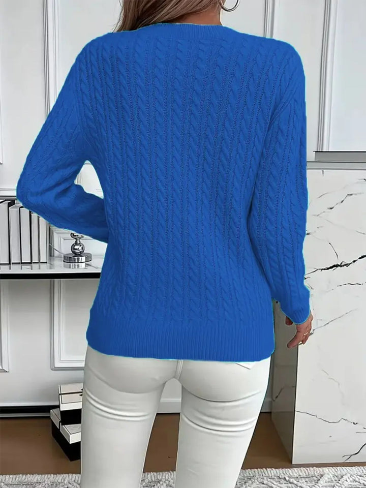 COZY ROUND NECK SWEATER FOR WOMEN