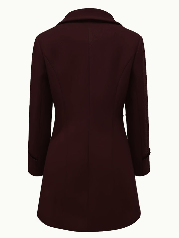 DOUBLE-BREASTED WOMEN'S COAT