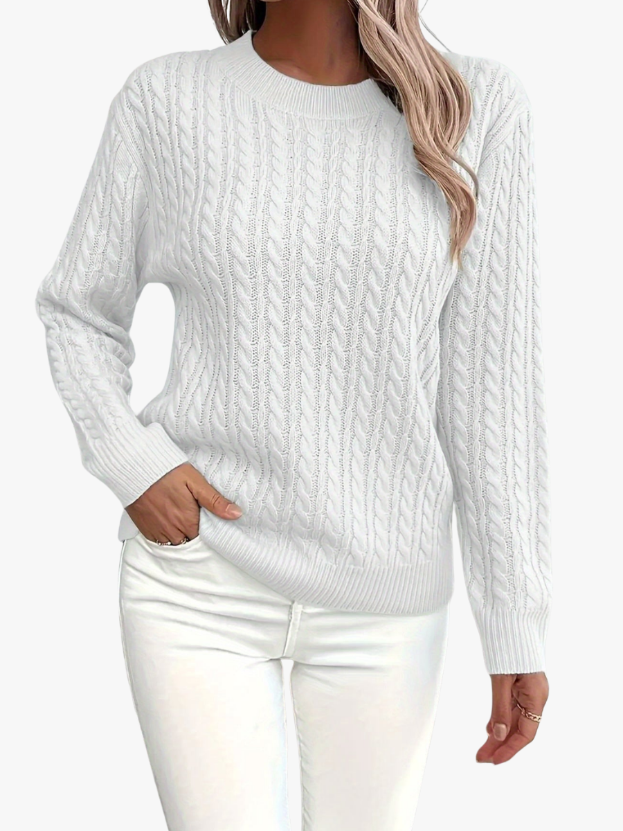 COZY ROUND NECK SWEATER FOR WOMEN