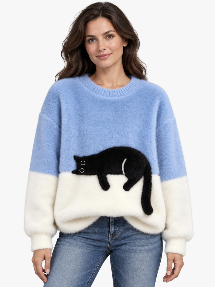 LOOSE PATTERNED PULL OVER FOR WOMEN