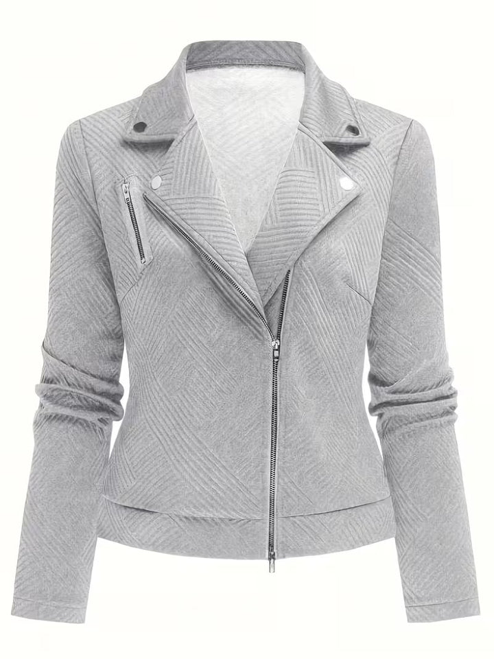 GEOMETRIC BIKER JACKET FOR WOMEN