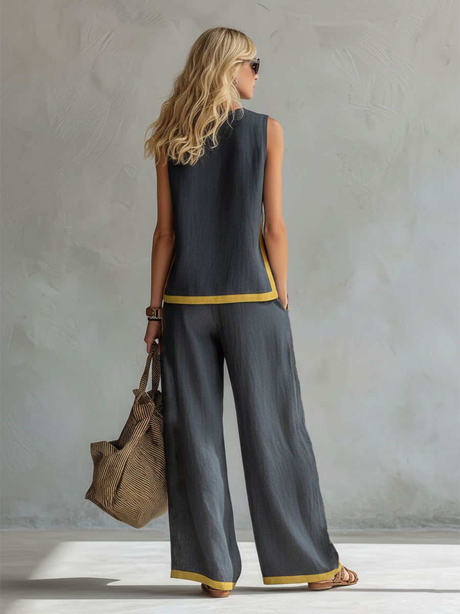 CHIC LINEN SET FOR WOMEN