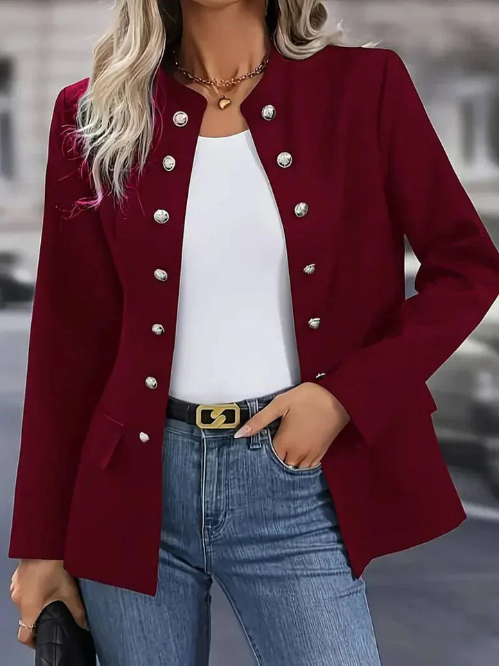 Classis Blazer with Buttons and Open Front