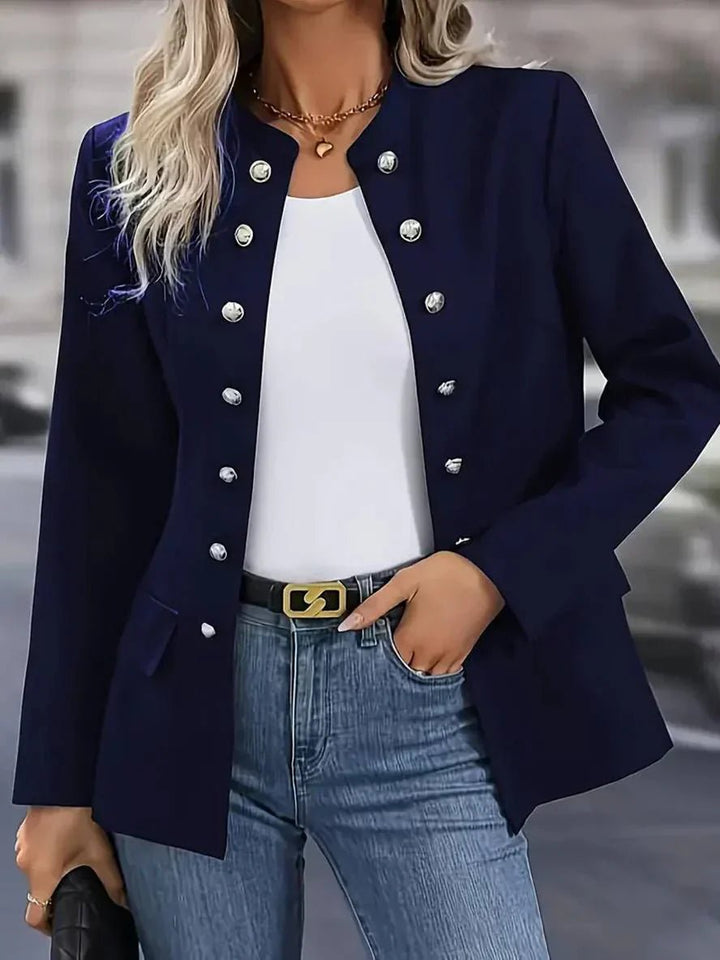 Classis Blazer with Buttons and Open Front
