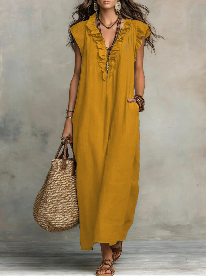 CHIC AND FLOWING BOHEMIAN DRESS FOR WOMEN