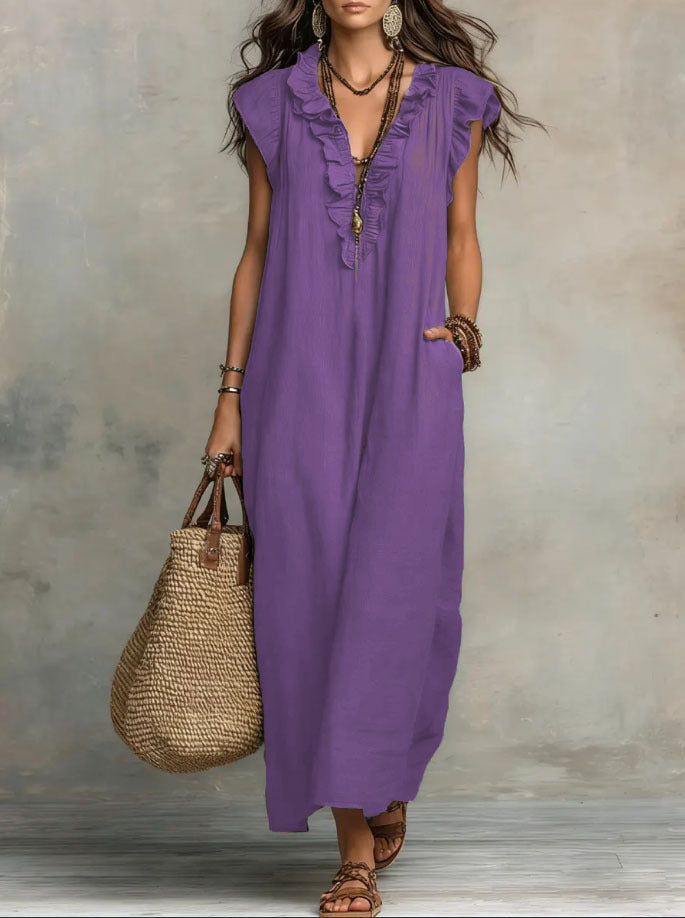 CHIC AND FLOWING BOHEMIAN DRESS FOR WOMEN