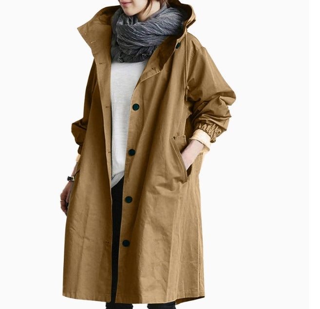 LONG RELAXED COAT FOR WOMEN