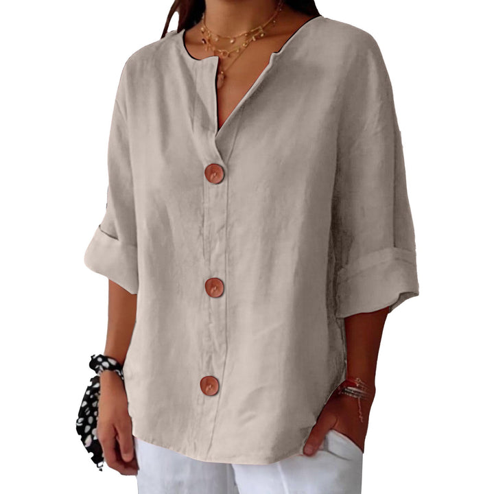 SHIRT WITH V-NECK FOR WOMEN