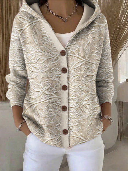 PATCHWORK HOODED VEST FOR WOMEN