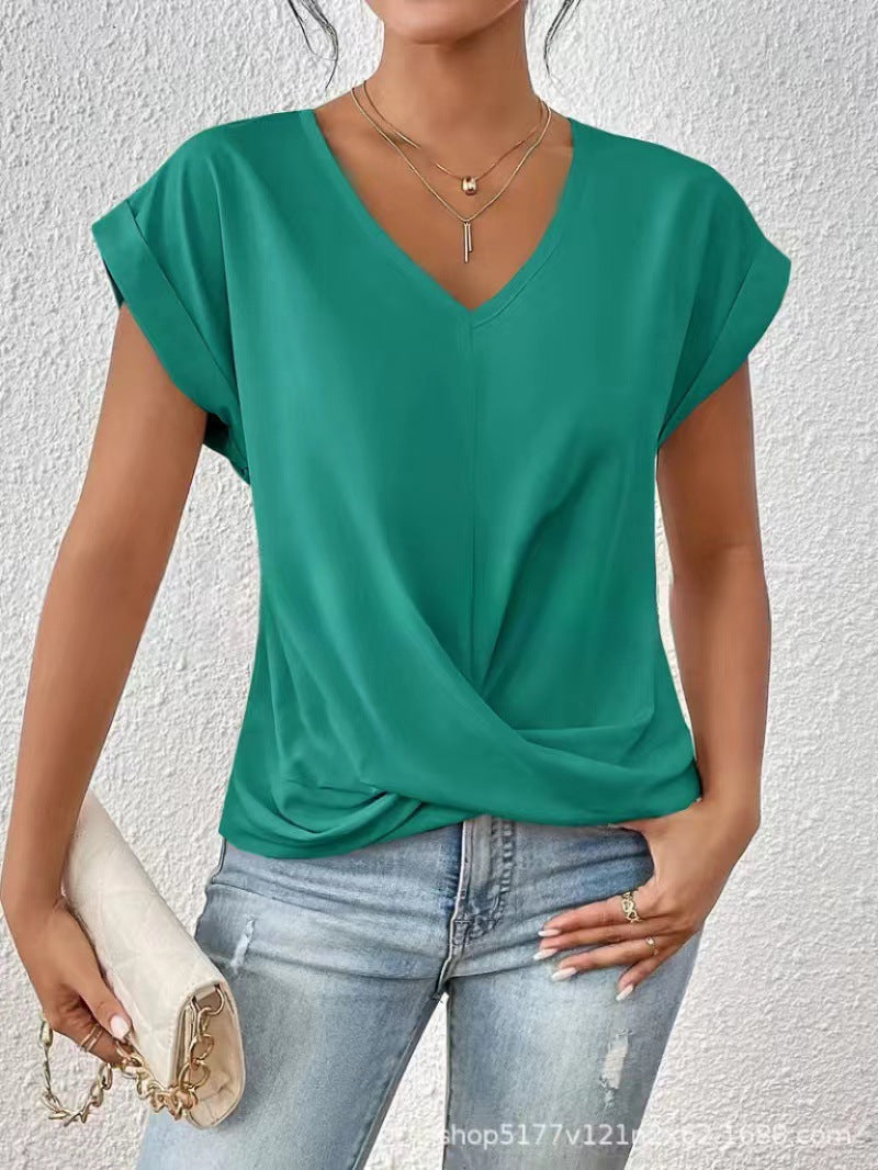 ELEGANT V-NECK T-SHIRT FOR WOMEN