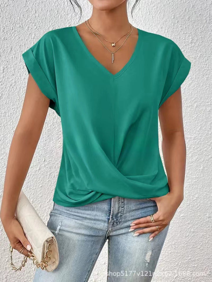 ELEGANT V-NECK T-SHIRT FOR WOMEN