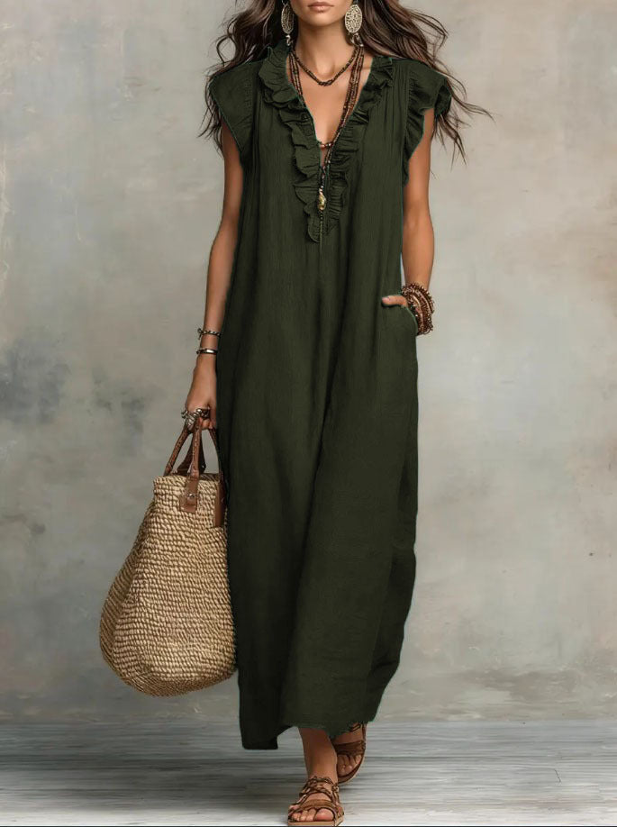 CHIC AND FLOWING BOHEMIAN DRESS FOR WOMEN