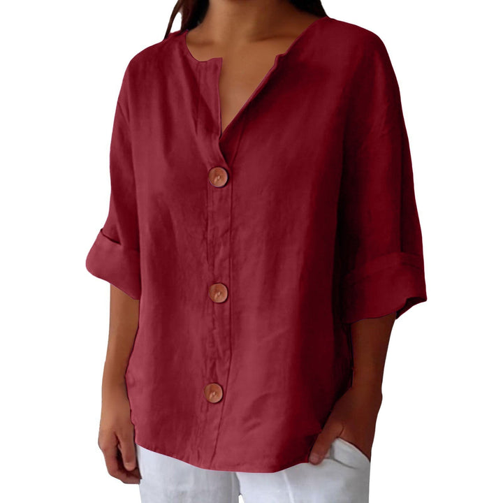 SHIRT WITH V-NECK FOR WOMEN