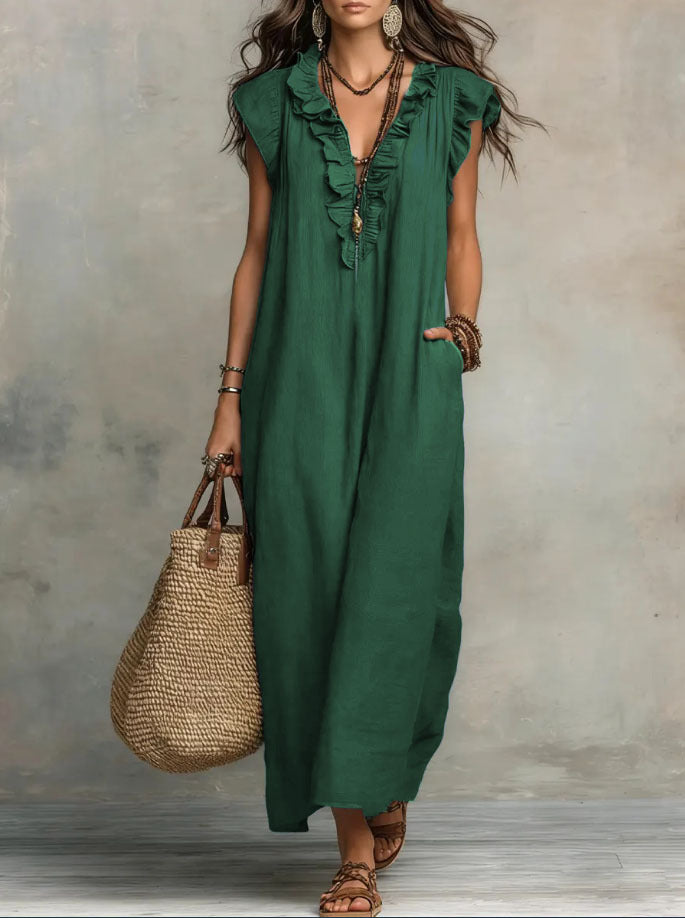 CHIC AND FLOWING BOHEMIAN DRESS FOR WOMEN